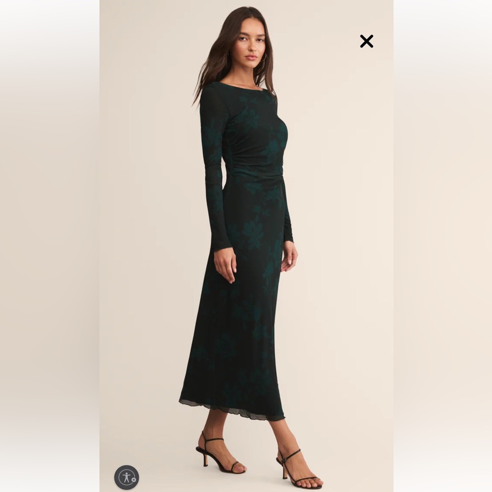 NEW Zsupply Spellbound Mesh Floral Midi Dress